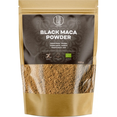 BrainMax Pure Black Maca Powder Maca čierna BIO prášok 200 g