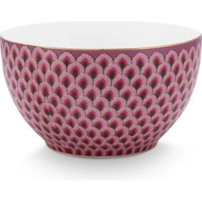 PIP Studio Miska Flower Festival Scallop tmavě růžová 9.5 cm 51.003.193