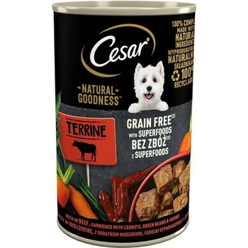 Cesar hovädzie mäso zdobené mrkvou fazuľou a bylinkami 400 g