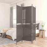 vidaXL Параван за стая, 3 панела, антрацит, 150x220 cм, плат (350244)