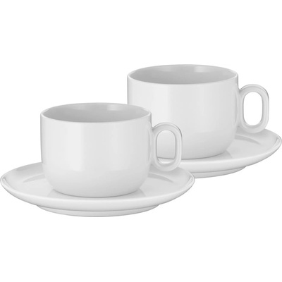WMF Šálka na cappuccino s podšálkou BARISTA biela 2 x 160 ml
