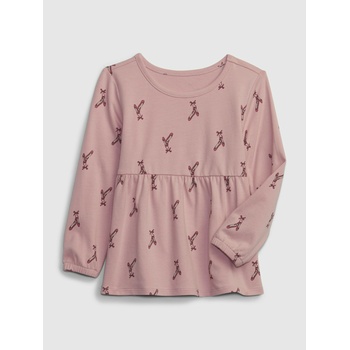 GAP Бебешки щампован топ GAP GAP | Rozov | Момичешки | 68-80