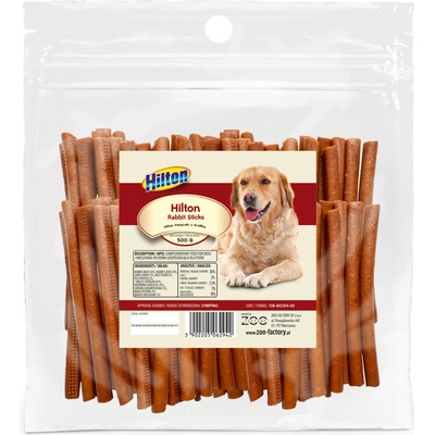HILTON Soft Rabbit Sticks psí 500 g