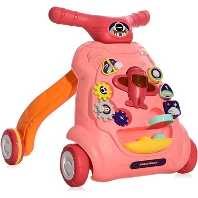 Lorelli Toys Activity pomôcka na chodenie Space Pink