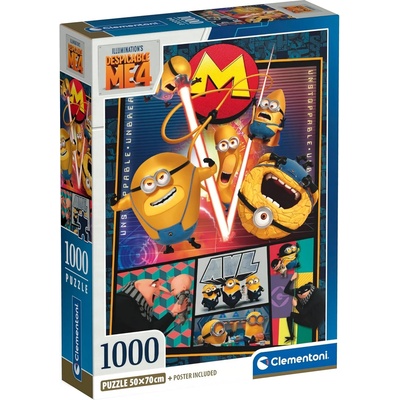 Clementoni Пъзел Clementoni от 1000 части - Аз, проклетникът 4 (39798)