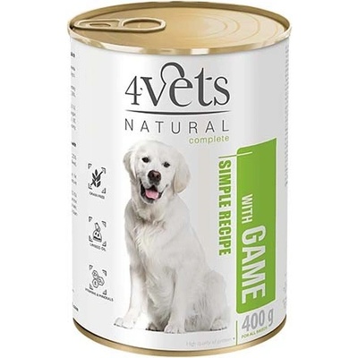 4Vets Natural Simple Recipe so zverinou 400 g
