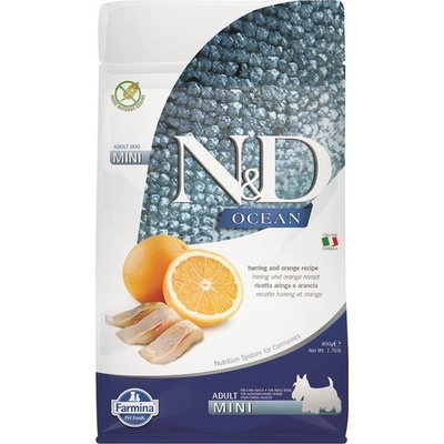 N&D Ocean canine Adult Mini Herring & Orange 0,8 kg