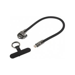 LANBERG Usb-c cable m/m lanyard / keychain 0.3m 240w black lanberg