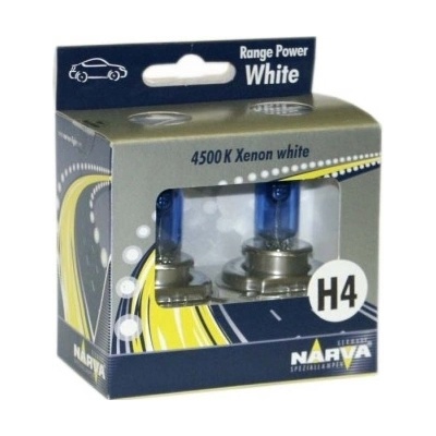 Narva Range Power White 2x H4 P43t-38 12V 60/55W