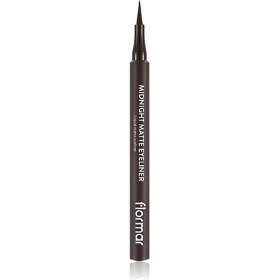 flormar Midnight Matte Eyeliner linka na oči vo fixke s matným efektom 02 Brown 1 ml