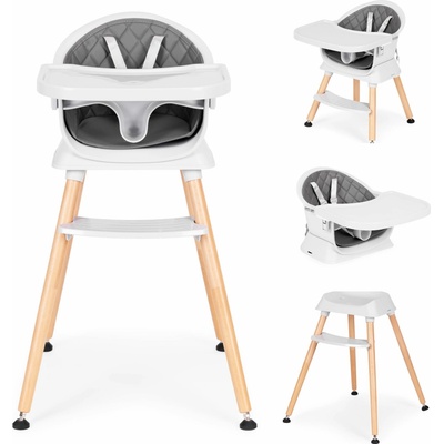 ECOTOYS 6v1 s prošívaným potahem vanička šedá