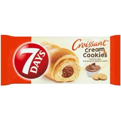 7 DAYS Croissant Cream & Cookies oriešok & sušienky 20 x 60 g