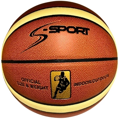 S-Sport Баскетболна топка размер 6, за външна/вътрешна употреба s-sport academy grip