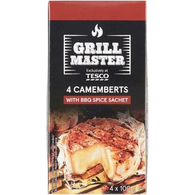 Tesco Grill Master Měkký zrající plnotučný sýr s kořenícím přípravkem 4 x 100 g
