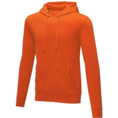 Theron pánska mikina so zipsom oranžová