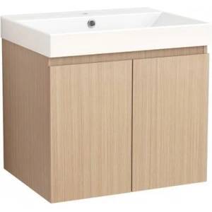 Inter Ceramic Конзолен PVC шкаф AMO-60 5157-60+УМИВ. 5953W-2NEW, Inter Ceramic, 60х56х46см (5157-60+УМИВ. 5953W-2NEW)