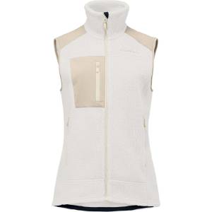 Norrøna Дамски поларен елек Norrøna Women's Trollveggen Warm3 Vest Fleece vest - Whisper White / Oatmeal (132-1548-0513)