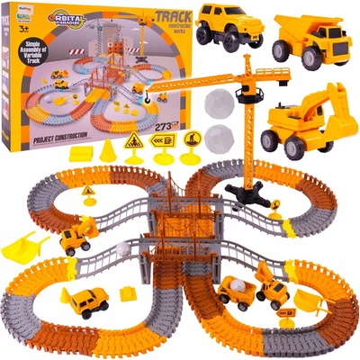 Majlo Toys Autodráha s autíčkom na batériu a žeriavom 273 dielikov City Truck