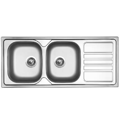 Sinks OKIO 1160 DUO V 0,6mm matný (záruka 15 let)