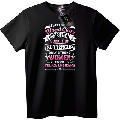 NOONEBRAND Тениска Силни жени полицейки - 3XL, Black