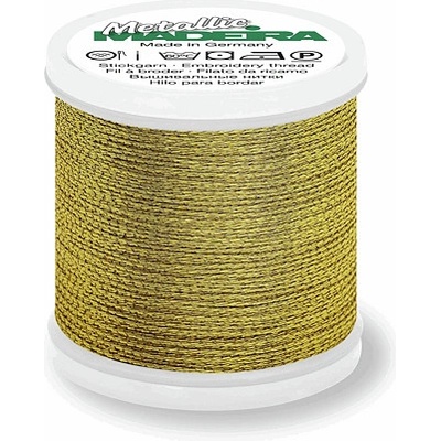 Vyšívací nit Metallic č. 12 (40m) - Madeira barva gold 38