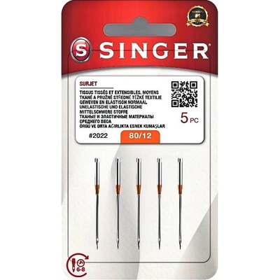 Jehly Singer 2022 - 80/12 - 5 ks - Overlock (ELx705) – Zboží Mobilmania