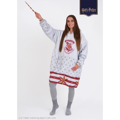 MKLuzkoviny.cz Beránková mikina Harry Potter Bradavice šedá