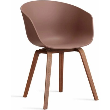 HAY AAC 22 Lacquered Walnut Veneer / soft brick