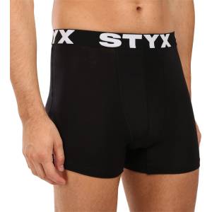 Styx Мъжки боксерки Styx мерино спортна гума черни Styx | Cheren | МЪЖЕ | XXL