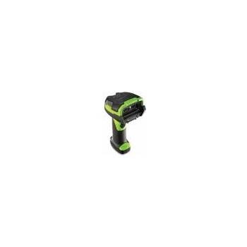 Zebra LI3678, 1D, Standard Range, BT Rugged, cordless industrial green, vibration motor, incl std cradle USB-kit, PS, no line cord