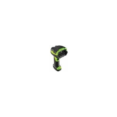 Zebra LI3678, 1D, Standard Range, BT Rugged, cordless industrial green, vibration motor, incl std cradle USB-kit, PS, no line cord