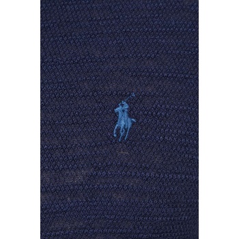 Ralph Lauren Тениска с яка лен Polo Ralph Lauren в тъмносиньо с изчистен дизайн 710934180 (710934180)