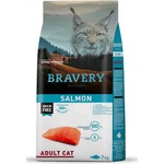 Bravery Salmon Adult Cat - Пълноценна храна за израснали котки от всички породи със сьомга 7 кг - petfood