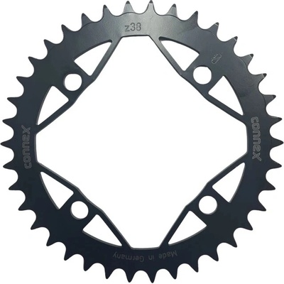 Connex Wippermann Prevodník 38z TZ čierny, hrúbka 3 mm, rozteč 104 mm, pre E-bicykle