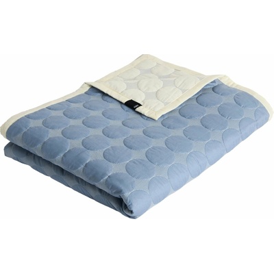 HAY Přehoz na postel Mega Dot (Organic), Dusty Blue, 195 x 245, AE362-D689-AF89