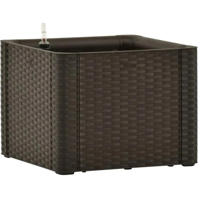 STEFANPLAST Samozavlažovací truhlík NATURAL DELUXE 43x43x33cm hnědý