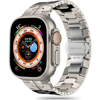 Tech-Protect Каишка Tech-Protect Stainless Line за Apple Watch 4 / 5 / 6 / 7 / 8 / 9 / SE / Ultra 1 / 2 (42/44/45/49 mm), титаниева (5906203699582)