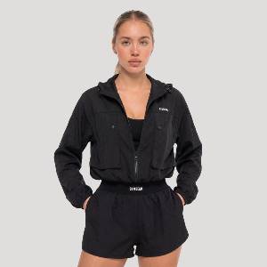 GymBeam Дамско яке Flow Black S