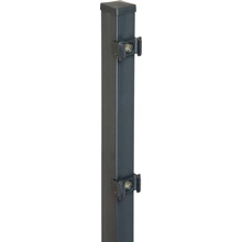 Stĺpik s upínacími platničkami 220 cm, antracitový