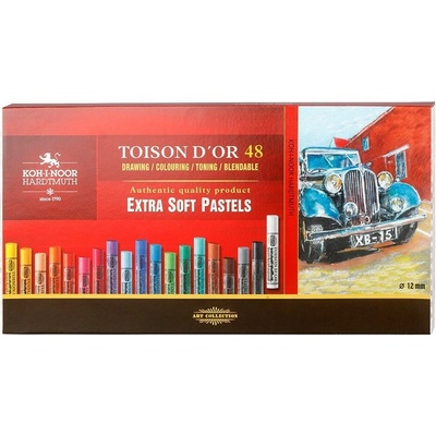 Koh-i-noor kriedy prašné umelecké extra soft Toison D´or súprava 48 ks