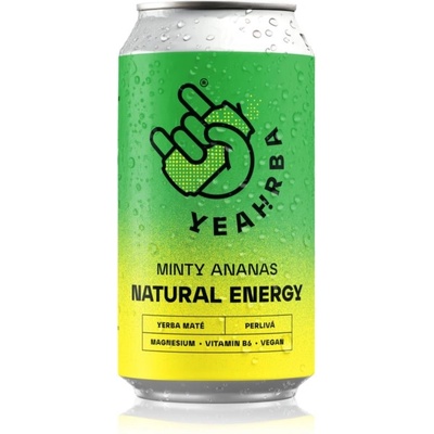 Yeahrba Yerba Maté Minty Ananas přírodní energetický nápoj 330 ml