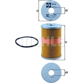 Olejový filter MAHLE ORIGINAL OX 18D (OX18D)