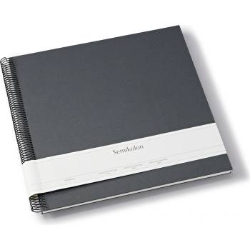 Semikolon Uni Economy голям албум за снимки, тъмносив с бели страници (369992)