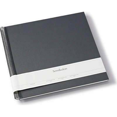 Semikolon Uni Economy голям албум за снимки, тъмносив с бели страници (369992)