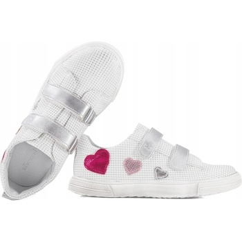 Kornecki 6488 dívčí polobotky kotníkové boty bílé