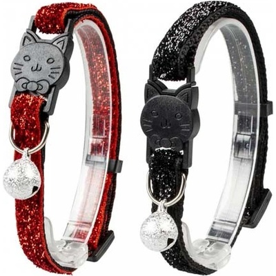 DUVO+ Nylonový obojok GLITTER pre mačky 22-30 cm/10 mm