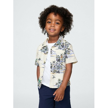 GAP Бебешка ленена риза Gap GAP | Bezhov | Момчешки | 74-80