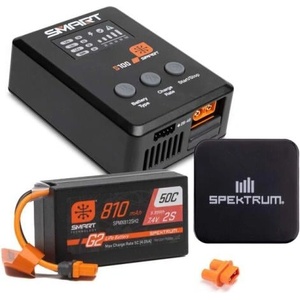 Spektrum Smart Powerstage G2 Car 2S 810mAh IC2, зарядно S100, източник 65W