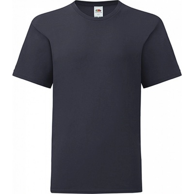Fruit Of The Loom slimfit tričko Iconic 150 g m modrá námořní tmavá
