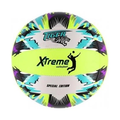 Teddies Волейболна топка цветна шита кожа 21см